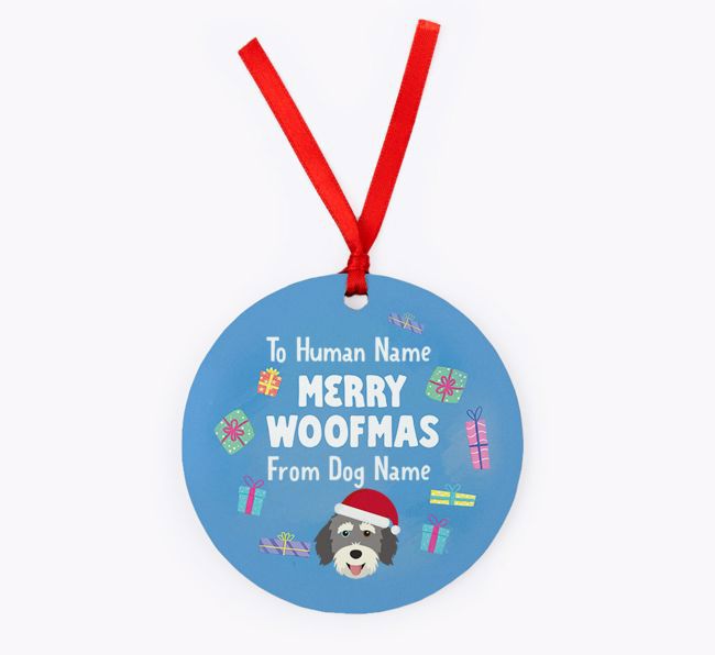 Merry Woofmas: {breedFullName} Christmas Decoration